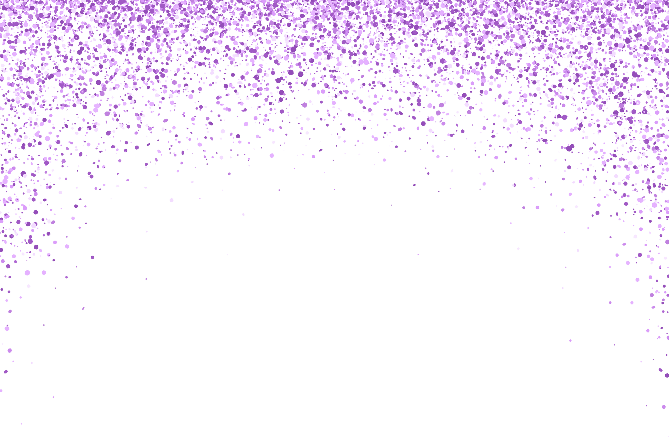 Violet Round Glitter Confetti